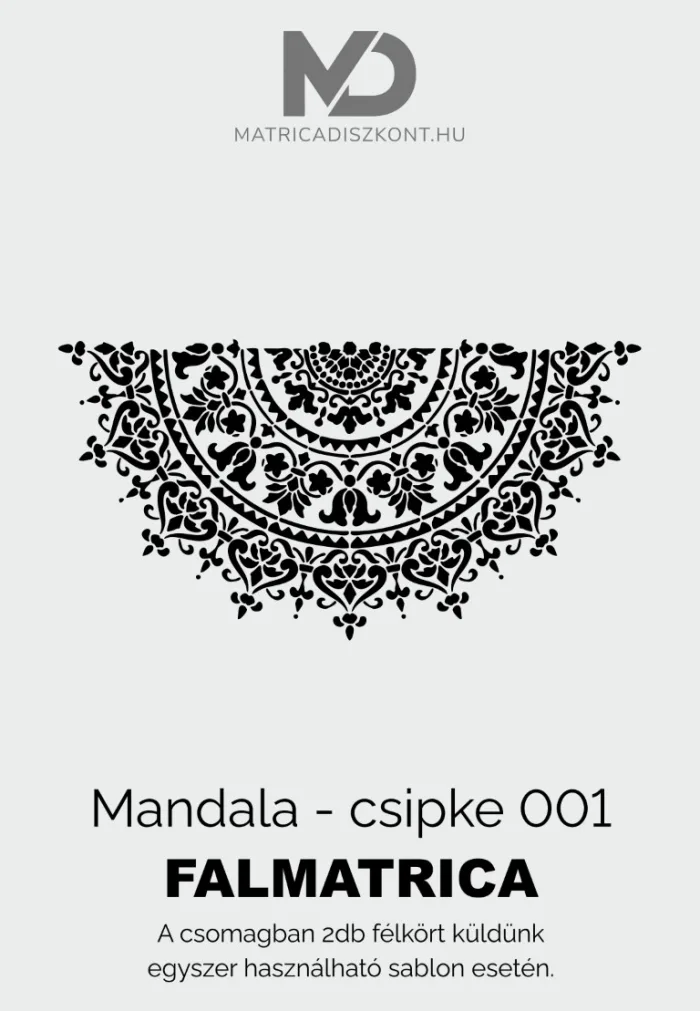 Mandala elegáns 001 falmatrica
