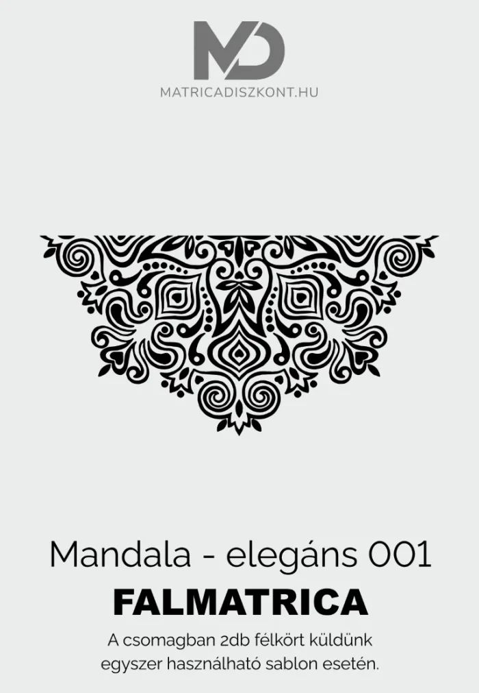 Mandala elegáns 001 falmatrica