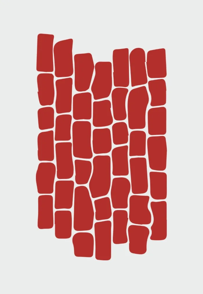 Festősablon téglafal stencil - falfestés