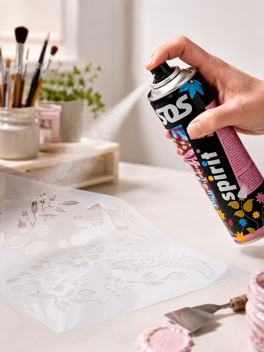 Stencil ragasztóspray műanyag festősablonokhoz