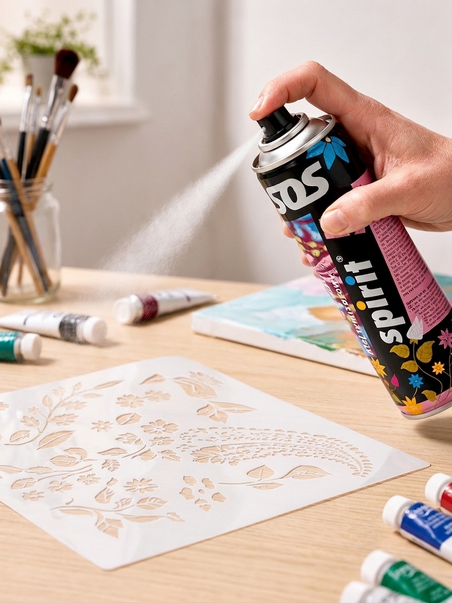 Stencil ragasztóspray műanyag festősablonokhoz - termékkép